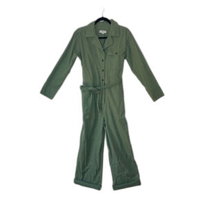 Women's Long Sleeve Tie-Front Jumpsuit - Nili Lotan X Target Olive Green S #AR
